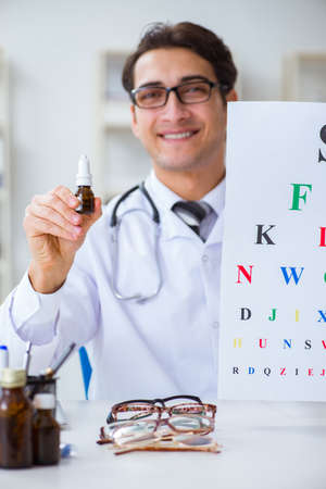 Eye doctor in medical conceptの写真素材
