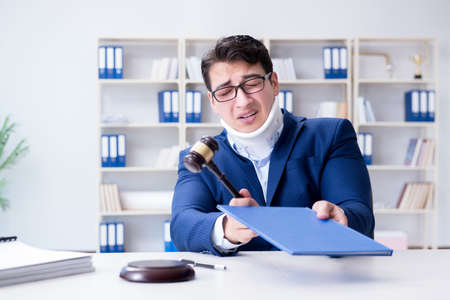 Judge in medical insurance conceptの写真素材