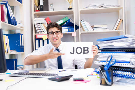 Businessman hiring new employees to cope with increased workloadの写真素材