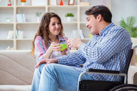 Young family taking care of each otherの写真素材