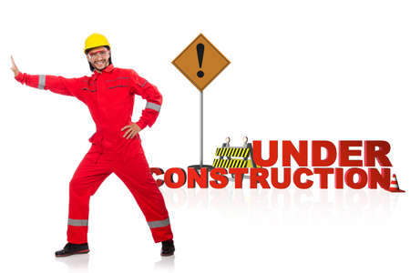 Concept of under construction for your webpage