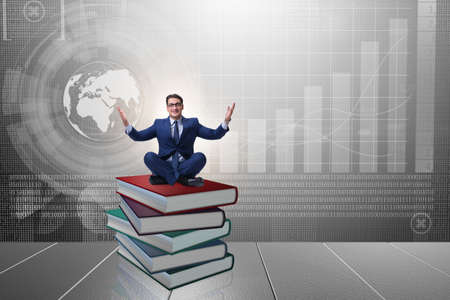 Businessman in executive education conceptの写真素材