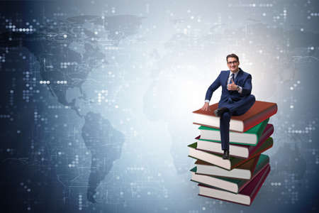Businessman in executive education conceptの写真素材