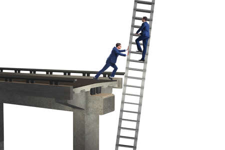 Business unethical competition concept with businessmenの写真素材