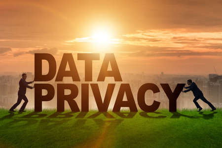 Data privacy concept in modern IT technologyの写真素材