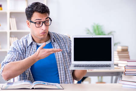 Medical student preparing for examsの写真素材
