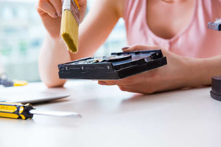 Hard drive repair and data recovery with restoration