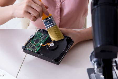 Hard drive repair and data recovery with restoration