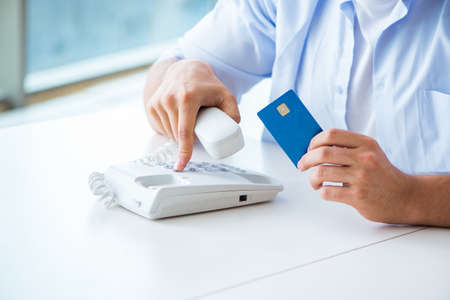 Concept on online payments with credit cardの写真素材