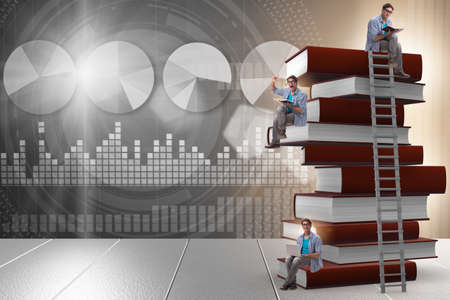 Education concept with books and peopleの写真素材