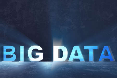 Big Data concept with modern IT technology - 3d renderingの写真素材