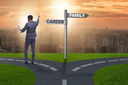 Work life or home balance business conceptの写真素材