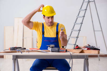 Floor repairman disappointed with his work