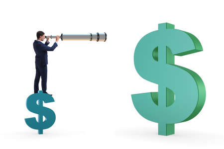 Businessman in forex trading business conceptの写真素材