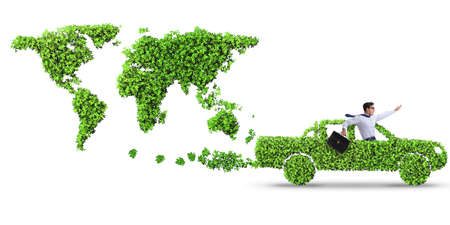 Concept of clean fuel and eco friendly carsの写真素材