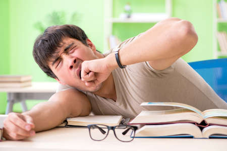 Student preparing for university examsの写真素材