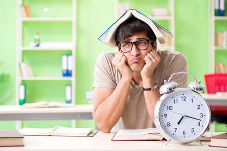 Student preparing for university examsの写真素材