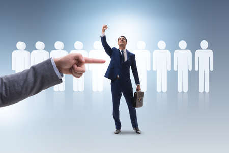 Recruitment and employment concept with selected employeeの写真素材