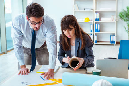 Engineers working on new projectの写真素材