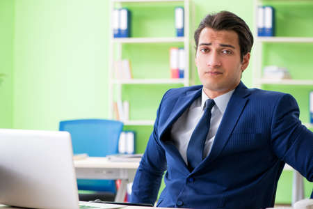 Businessman working in the officeの写真素材
