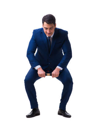 Businessman isolated on white backgroundの写真素材