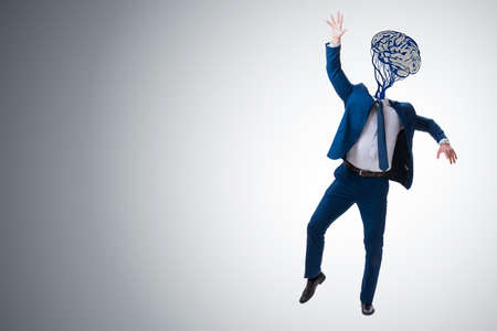 Man in artificial intelligence concept