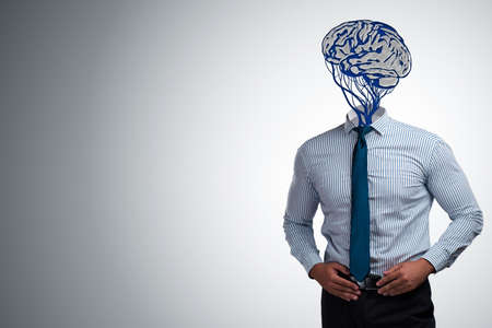Businessman in artificial intelligence conceptの写真素材