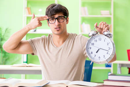 Student preparing for university examsの写真素材