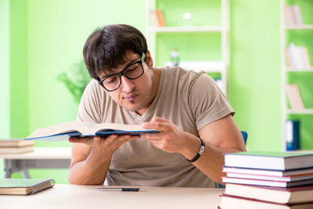 Student preparing for university examsの写真素材
