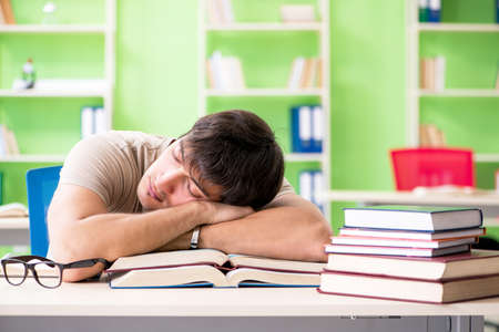 Student preparing for university examsの写真素材