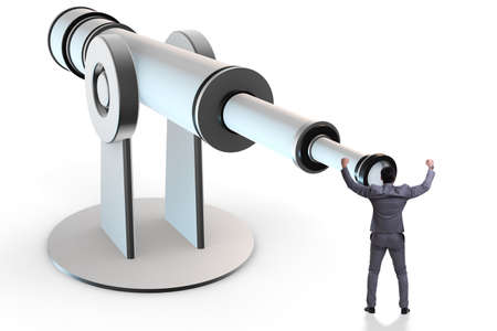 Businessman in financial planning business conceptの写真素材