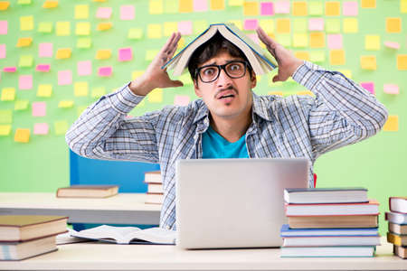 Student with many conflicting prioritiesの写真素材