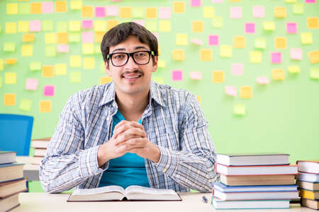 Student with many conflicting prioritiesの写真素材