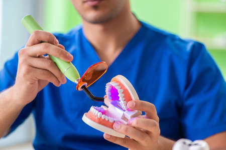Dentist doctor working in the clinic
