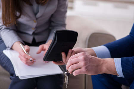 Mortgage agreement is being signed