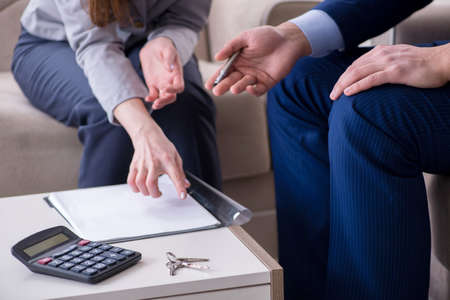 Mortgage agreement is being signed