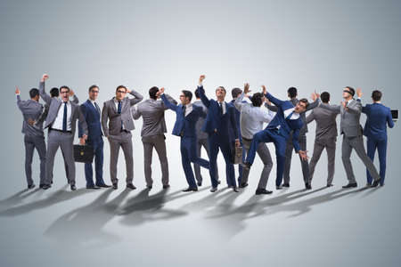 Many business people in cooperation conceptの写真素材