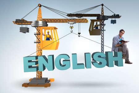 Young man in english language training