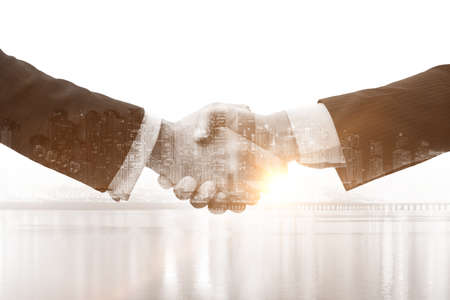 Concept of cooperation with handshake