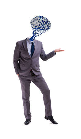 Man in artificial intelligence conceptの写真素材