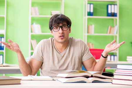 Student preparing for university examsの写真素材