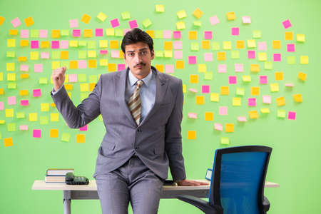 Businessman with many conflicting priorities