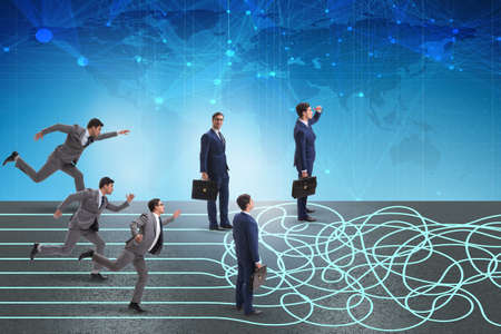 Business concept of uncertainty and confusion
