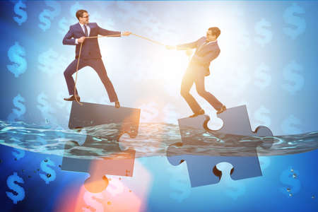Business concept of teamwork and competitionの写真素材
