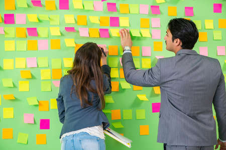 Business colleagues discussing future priorities