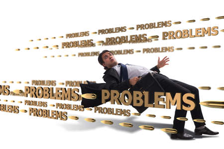 Business problem and challenge concept with businessmanの写真素材