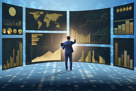 Concept of business charts and finance visualisation