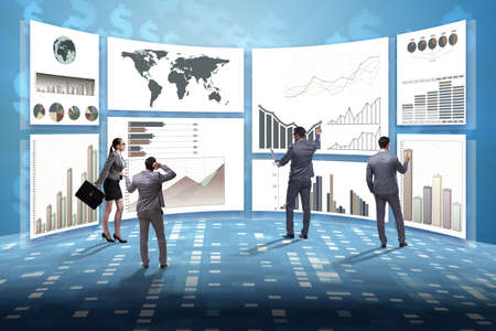Concept of business charts and finance visualisation