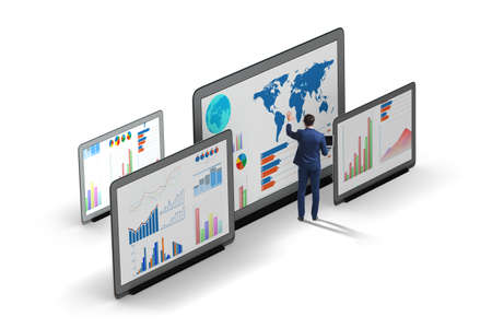 Concept of business charts and finance visualisation