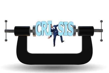Business concept of crisis and recessionの写真素材